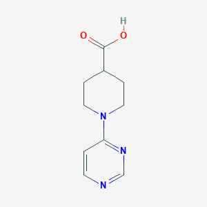 molecular formula C10H13N3O2 B3151425 1-(Pyrimidin-4-yl)piperidine-4-carboxylic acid CAS No. 712261-81-9