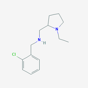 molecular formula C14H21ClN2 B315145 N-(2-chlorobenzyl)-N-[(1-ethyl-2-pyrrolidinyl)methyl]amine 
