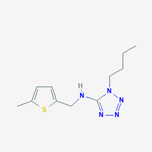 molecular formula C11H17N5S B315146 N-(1-butyl-1H-tetraazol-5-yl)-N-[(5-methyl-2-thienyl)methyl]amine 