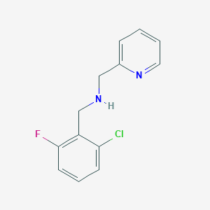 molecular formula C13H12ClFN2 B315147 1-(2-chloro-6-fluorophenyl)-N-(pyridin-2-ylmethyl)methanamine 