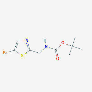 molecular formula C9H13BrN2O2S B3151477 Tert-butyl ((5-bromothiazol-2-yl)methyl)carbamate CAS No. 713107-42-7