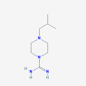 molecular formula C9H20N4 B3151494 4-(2-Methylpropyl)piperazine-1-carboximidamide CAS No. 713522-49-7