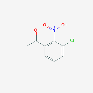 molecular formula C8H6ClNO3 B3151508 1-(3-Chloro-2-nitrophenyl)ethanone CAS No. 7137-38-4