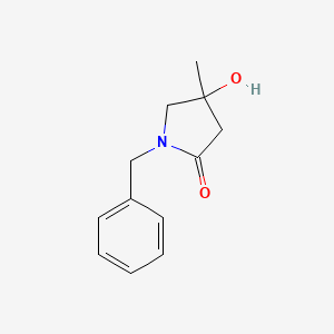 molecular formula C12H15NO2 B3151517 1-苄基-4-羟基-4-甲基吡咯烷-2-酮 CAS No. 71392-17-1