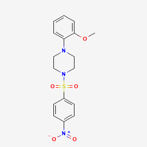 1-(2-Methoxyphenyl)-4-[(4-nitrophenyl)sulfonyl]piperazine