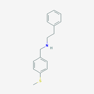 molecular formula C16H19NS B315153 N-[4-(Methylthio)benzyl]-2-phenylethanamine 
