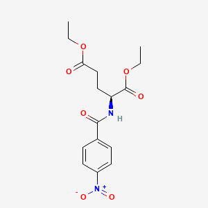 molecular formula C16H20N2O7 B3151542 N-(4-硝基苯甲酰基)-L-谷氨酸二乙酯 CAS No. 7148-24-5