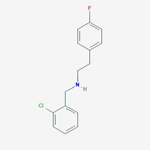 molecular formula C15H15ClFN B315158 N-(2-chlorobenzyl)-2-(4-fluorophenyl)ethanamine 