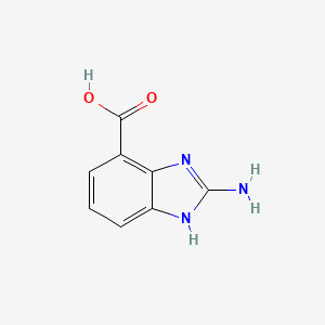 molecular formula C8H7N3O2 B3151586 2-Amino-1H-benzo[d]imidazole-4-carboxylic acid CAS No. 716362-36-6