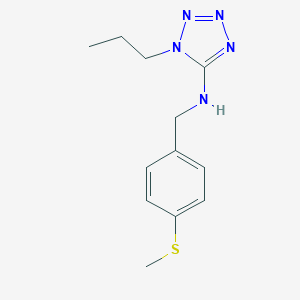 molecular formula C12H17N5S B315159 N-[4-(methylsulfanyl)benzyl]-1-propyl-1H-tetrazol-5-amine 