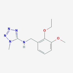molecular formula C12H17N5O2 B315160 N-(2-ethoxy-3-methoxybenzyl)-1-methyl-1H-tetrazol-5-amine 