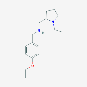 molecular formula C16H26N2O B315162 N-(4-ethoxybenzyl)-N-[(1-ethyl-2-pyrrolidinyl)methyl]amine 