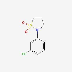 molecular formula C9H10ClNO2S B3151624 N-(3-氯苯基)-1,3-丙烷磺酰胺 CAS No. 71703-12-3