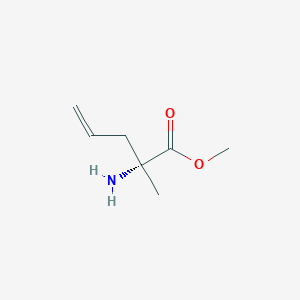molecular formula C7H13NO2 B3151645 (R)-2-Amino-2-methyl-pent-4-enoic acid methyl ester CAS No. 71785-67-6