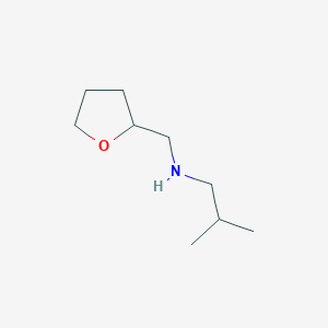 molecular formula C9H19NO B3151647 N-Isobutyltetrahydrofuran-2-yl-methylamine CAS No. 7179-84-2