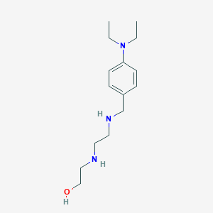 molecular formula C15H27N3O B315166 2-[(2-{[4-(Diethylamino)benzyl]amino}ethyl)amino]ethanol 