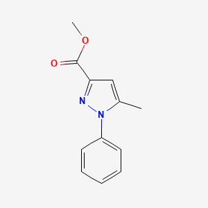 molecular formula C12H12N2O2 B3151672 5-methyl-1-phenyl-1H-pyrazole-3-carboxylic acid methyl ester CAS No. 7188-97-8