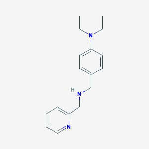 molecular formula C17H23N3 B315169 N-[4-(diethylamino)benzyl]-N-(2-pyridinylmethyl)amine 