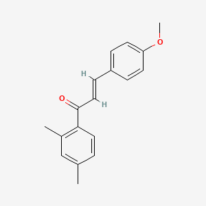 molecular formula C18H18O2 B3151698 (2E)-1-(2,4-Dimethylphenyl)-3-(4-methoxyphenyl)prop-2-en-1-one CAS No. 71994-19-9