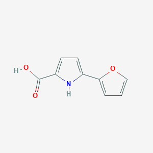 molecular formula C9H7NO3 B3151714 5-(furan-2-yl)-1H-pyrrole-2-carboxylic acid CAS No. 72078-43-4