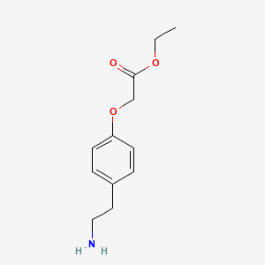 molecular formula C12H17NO3 B3151729 Acetic acid, 2-[4-(2-aminoethyl)phenoxy]-, ethyl ester CAS No. 72131-30-7
