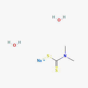 molecular formula C3H10NNaO2S2 B3151734 Sodium dimethyldithiocarbamate dihydrate CAS No. 72140-17-1