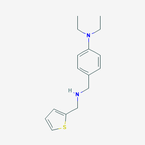 molecular formula C16H22N2S B315177 N-[4-(diethylamino)benzyl]-N-(2-thienylmethyl)amine 