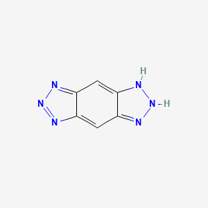 molecular formula C6H4N6 B3151773 1,5-Dihydrobenzo[1,2-d:4,5-d']bis([1,2,3]triazole) CAS No. 7221-63-8