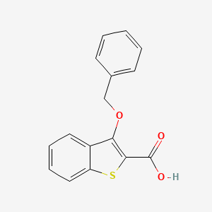 molecular formula C16H12O3S B3151802 3-Benzyloxybenzo[b]thiophene-2-carboxylic acid CAS No. 722517-00-2