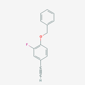 molecular formula C15H11FO B3151806 1-(Benzyloxy)-4-ethynyl-2-fluorobenzene CAS No. 722537-46-4