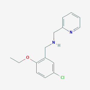 molecular formula C15H17ClN2O B315181 1-(5-chloro-2-ethoxyphenyl)-N-(pyridin-2-ylmethyl)methanamine 