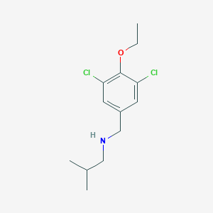 molecular formula C13H19Cl2NO B315182 N-(3,5-dichloro-4-ethoxybenzyl)-N-isobutylamine 