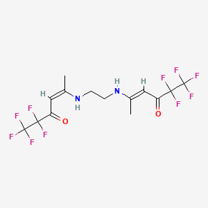 molecular formula C14H14F10N2O2 B3151850 Ethylenebis(5-amino-2,2-difluoro-5-methyl-1,1,1-trifluoro-pent-4-en-3-one) CAS No. 723294-78-8