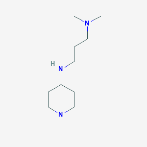 molecular formula C11H25N3 B3151927 N,N-Dimethyl-N'-(1-methyl-piperidin-4-yl)-propane-1,3-diamine CAS No. 724757-64-6