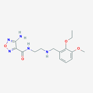 molecular formula C15H21N5O4 B315194 4-amino-N-{2-[(2-ethoxy-3-methoxybenzyl)amino]ethyl}-1,2,5-oxadiazole-3-carboxamide 