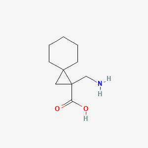 molecular formula C10H17NO2 B3151944 1-(aminomethyl)spiro[2.5]octane-1-carboxylic Acid CAS No. 724772-97-8