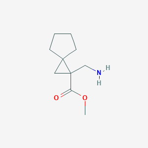 molecular formula C10H17NO2 B3151945 1-Aminomethyl-spiro[2.4]heptane-1-carboxylic acid methyl ester CAS No. 724773-42-6