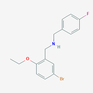 molecular formula C16H17BrFNO B315195 N-(5-bromo-2-ethoxybenzyl)-N-(4-fluorobenzyl)amine 