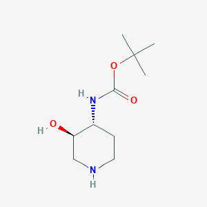 tert-butyl ((3R,4R)-3-hydroxypiperidin-4-yl)carbamate