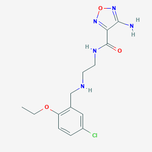 molecular formula C14H18ClN5O3 B315196 4-amino-N-{2-[(5-chloro-2-ethoxybenzyl)amino]ethyl}-1,2,5-oxadiazole-3-carboxamide 
