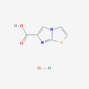 molecular formula C6H5BrN2O2S B3151980 咪唑并[2,1-b]噻唑-6-羧酸氢溴酸盐 CAS No. 725234-39-9