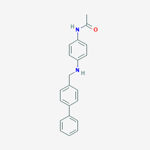 molecular formula C21H20N2O B315200 N-{4-[([1,1'-biphenyl]-4-ylmethyl)amino]phenyl}acetamide 