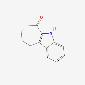 molecular formula C13H13NO B3152007 7,8,9,10-tetrahydro-5H-cyclohepta[b]indol-6-one CAS No. 7257-25-2