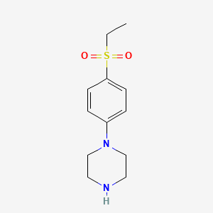 molecular formula C12H18N2O2S B3152013 1-[4-(Ethylsulfonyl)phenyl]piperazine CAS No. 725700-04-9