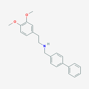molecular formula C23H25NO2 B315202 N-(biphenyl-4-ylmethyl)-2-(3,4-dimethoxyphenyl)ethanamine 