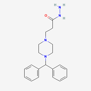 3-(4-Benzhydryl-1-piperazinyl)propanohydrazide