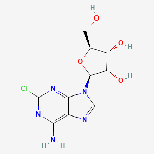 L-2-CHLOROADENOSINE (9-(beta-L-RIBOFURANOSYL)-2-CHLORO-6-AMINOPURINE)