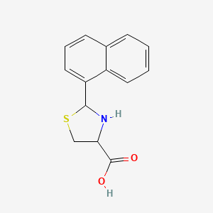 2-(1-Naphthyl)-1,3-thiazolidine-4-carboxylic acid