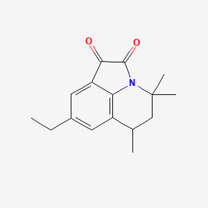 8-ethyl-4,4,6-trimethyl-5,6-dihydro-4H-pyrrolo[3,2,1-ij]quinoline-1,2-dione