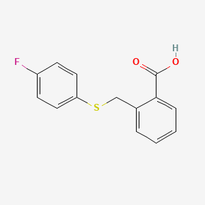 Benzoic acid, 2-[[(4-fluorophenyl)thio]methyl]-
